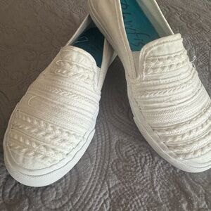 Women's White Slip-On Shoes